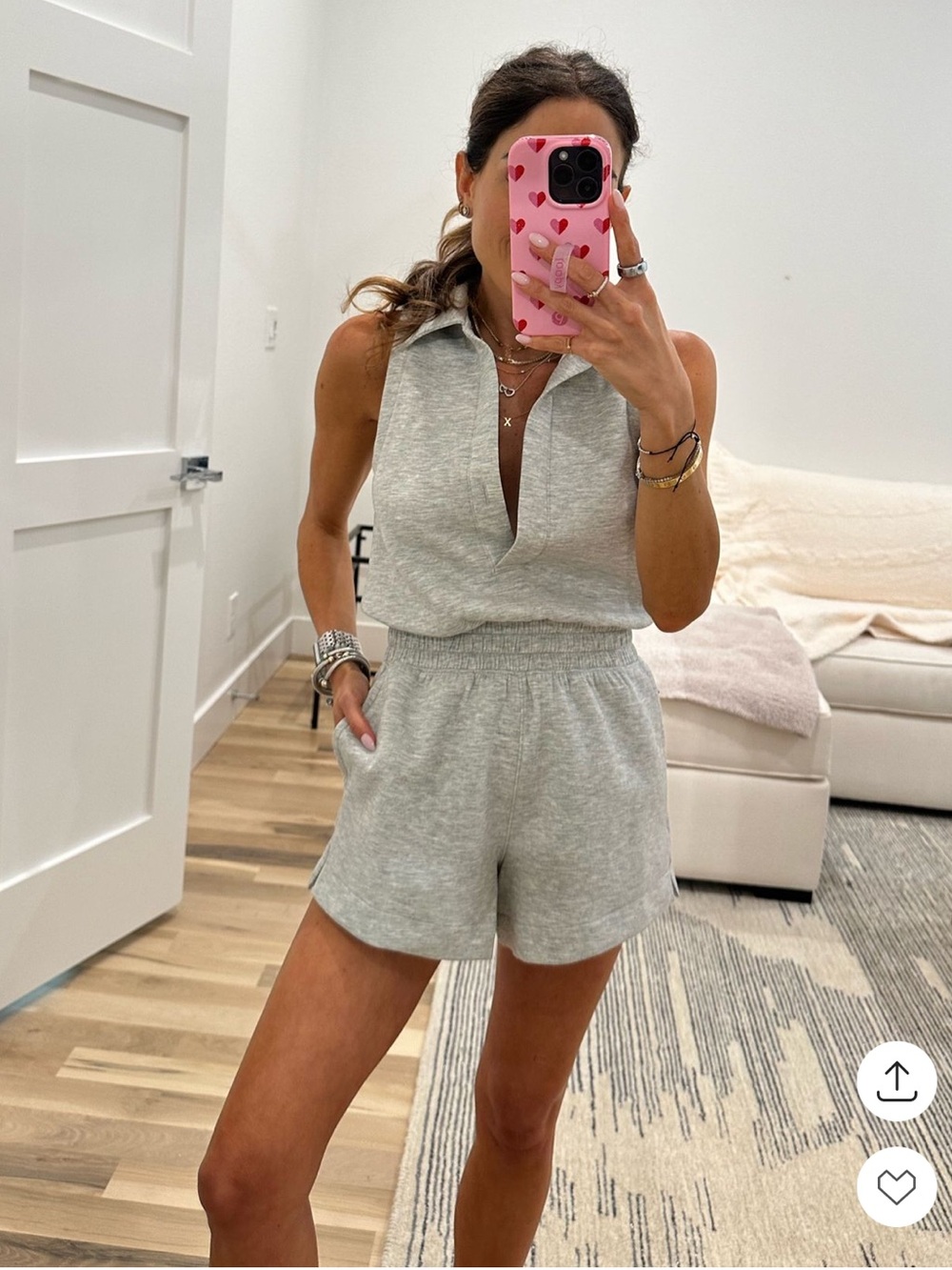 ABERCROMBIE & FITCH - WOMEN’S YBP NEOKNIT POLO ROMPER - SIZE CS